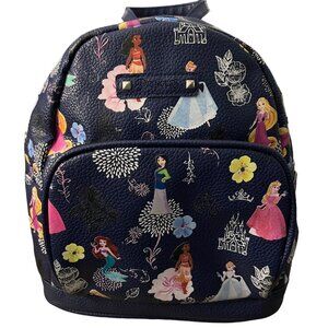 Disney‎ Princesses Mini Faux Leather Backpack Purple Adjustable Straps